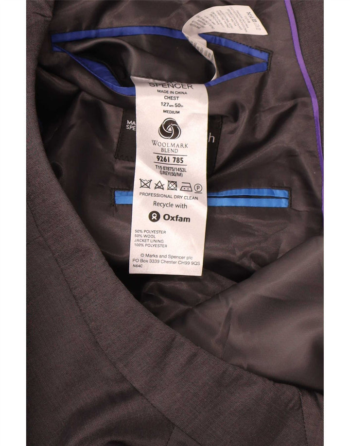 Marks & Spencer muška jakna sa 2 gumba UK 50 3XL sivi poliester