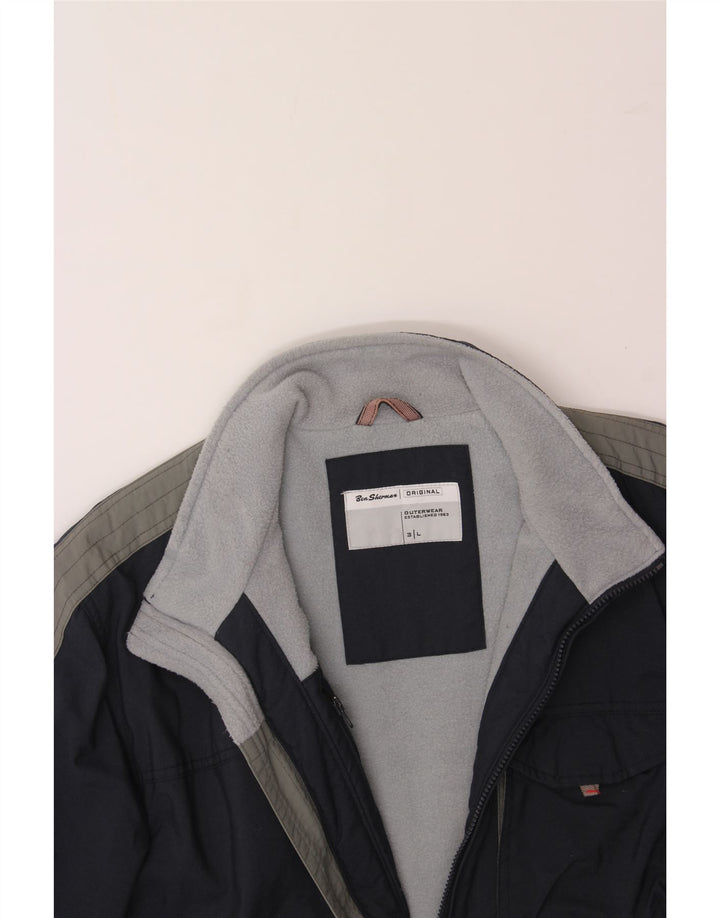 BEN SHERMAN Muška vjetrovka jakna UK 40 Large Navy Blue Colourblock