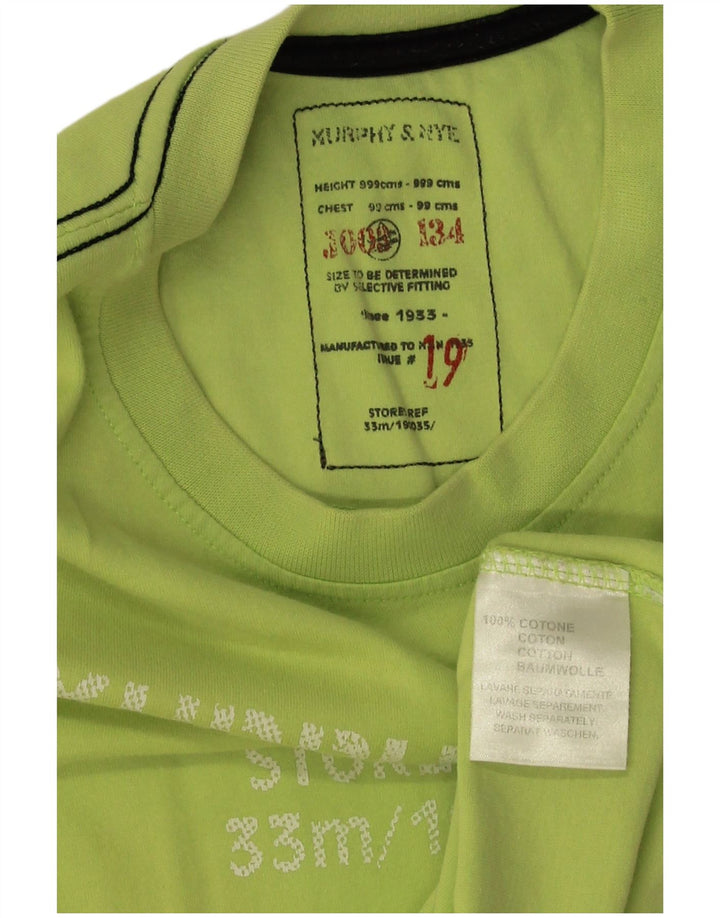 Veliki zeleni pamuk, muška majica s grafičkim motivima Murphy & Nye