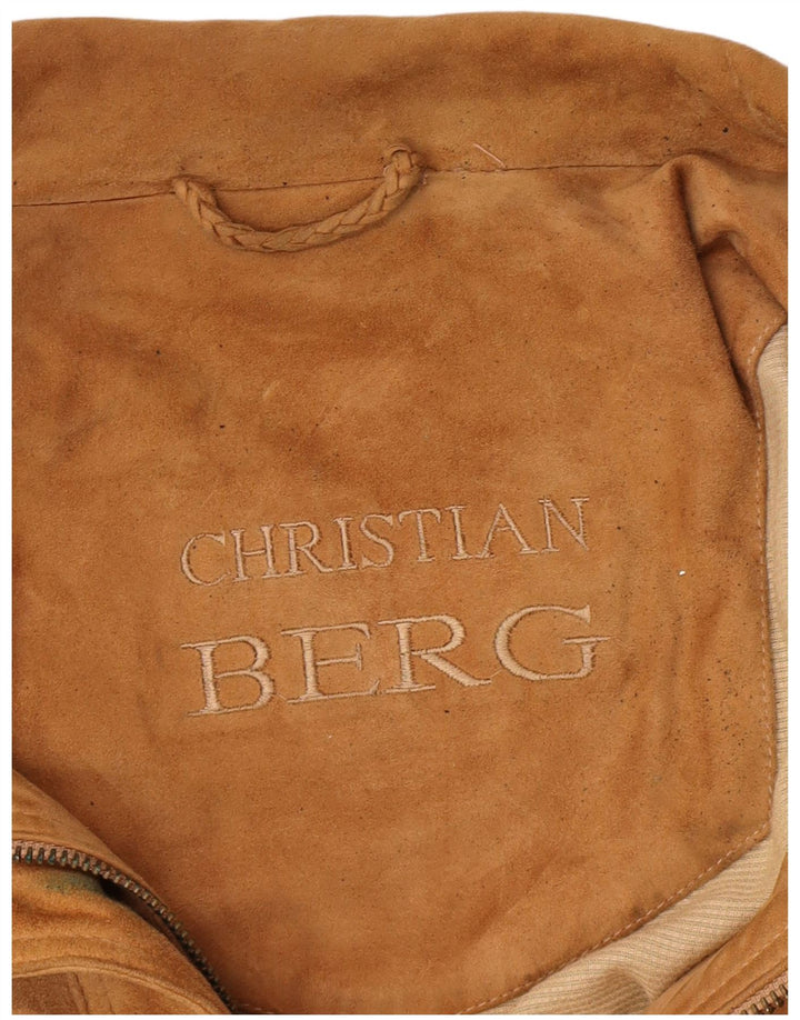 Christian Berg muška bomber jakna od brušene kože IT 56 3XL smeđa koža