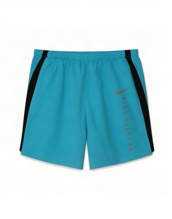 Nike Ženske Dri Fit Graphic Sport Shorts UK 8 Small Blue Colourblock