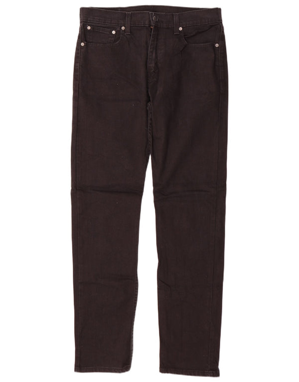 Levi's muške 502 sužene traperice W33 L34 crni pamuk