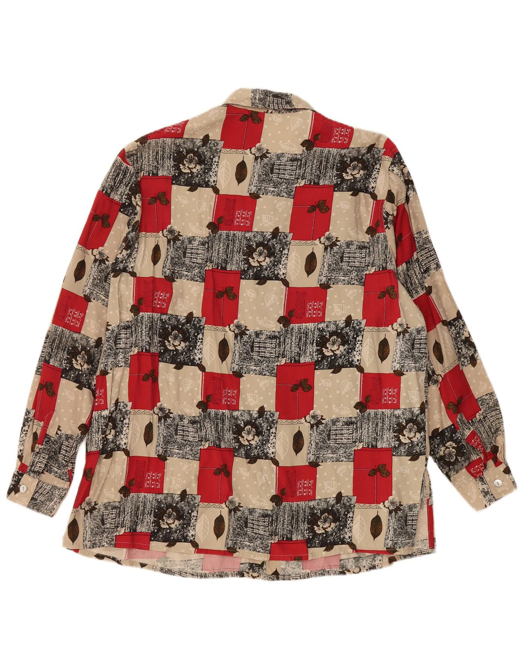 VINTAGE Ženska košulja bluza UK 20 2XL Višebojna cvjetna viskoza