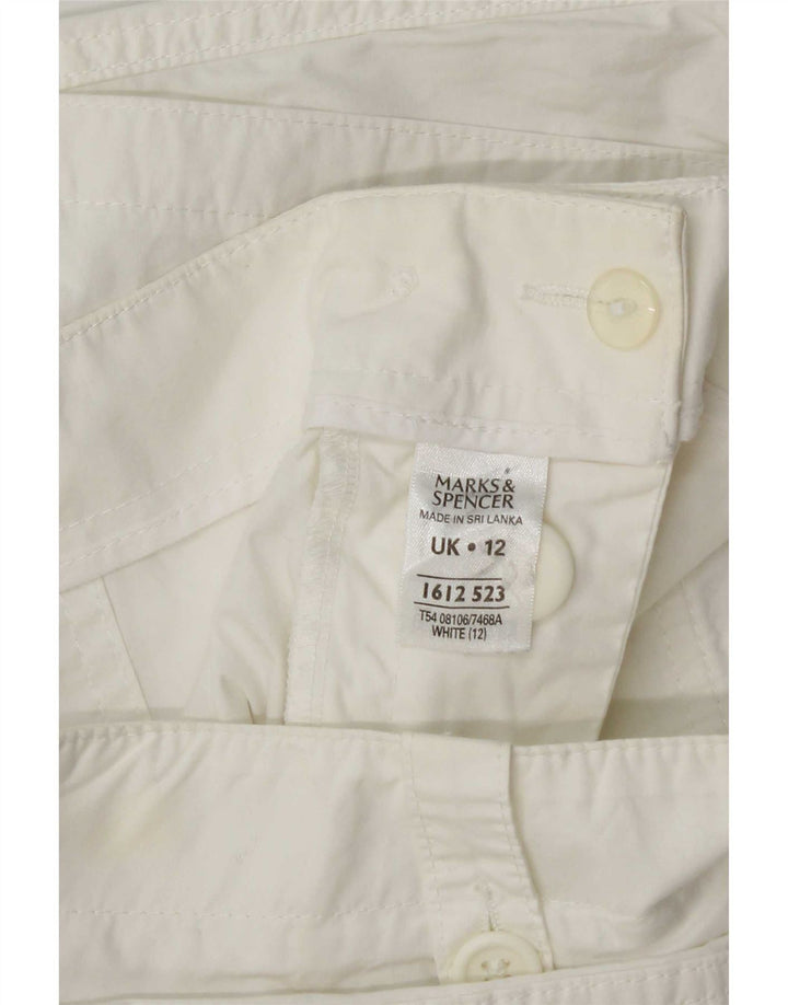 Marks & Spencer ženske kargo kratke hlače UK 12 srednje W32 bijeli pamuk