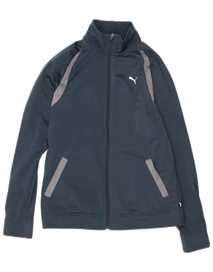 Puma ženska gornja jakna trenirke UK 10 Small Blue Colourblock poliester