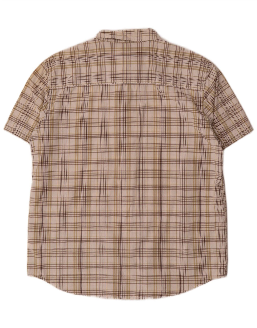 Wrangler muška majica kratkih rukava, pamuk, veliki bež karirani komad