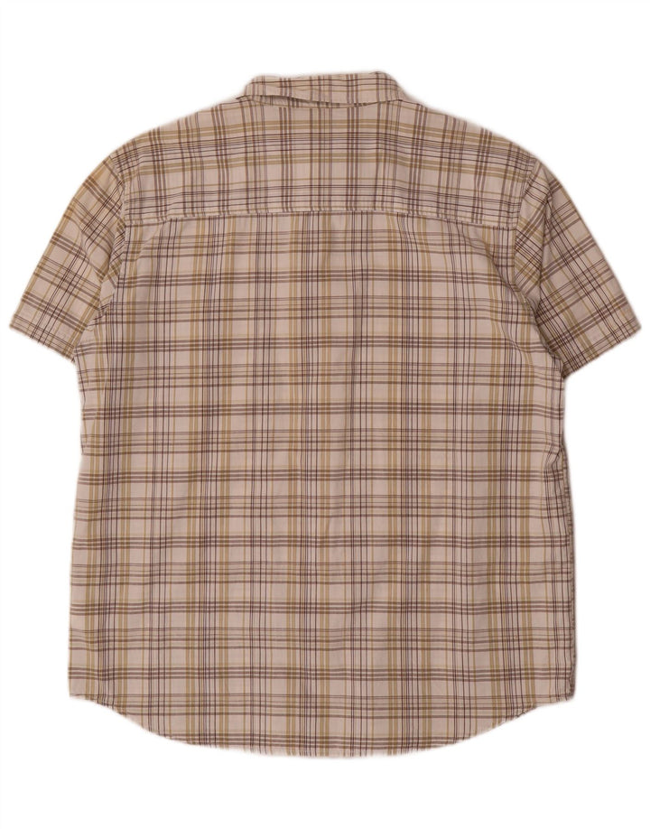 Wrangler muška majica kratkih rukava, pamuk, veliki bež karirani komad
