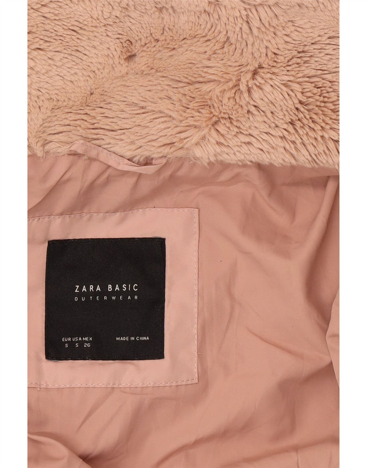 Zara ženska kraća podstavljena jakna UK 10 mala ružičasta