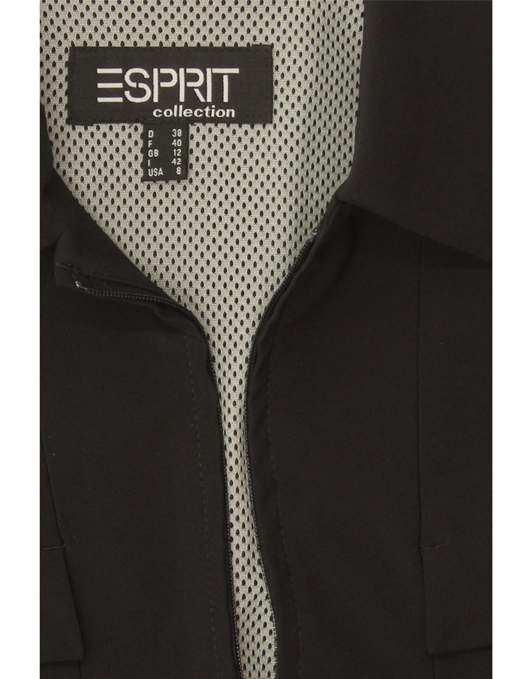 ESPRIT Womens Bomber Jacket UK 12 Medium Black Vintage Esprit and Second-Hand Esprit from Messina Hembry 