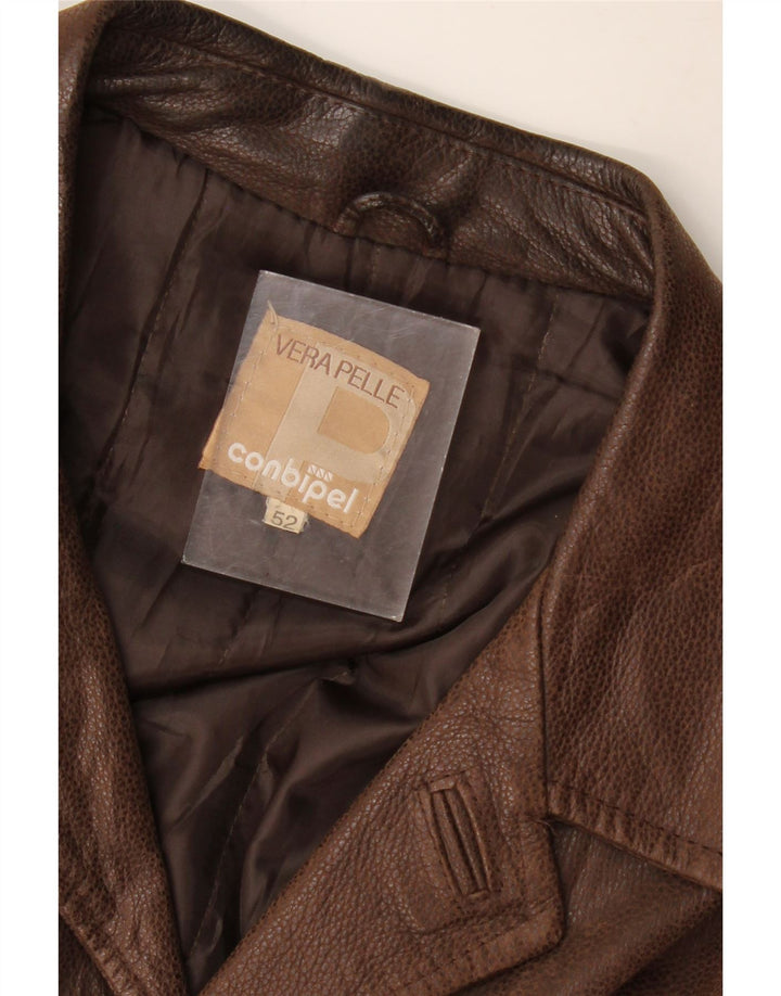 Conbipel muška kožna jakna IT 52 Large Brown Leather