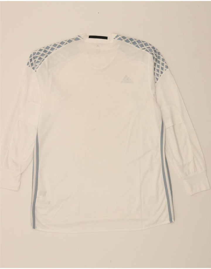 ADIDAS muška Adizero grafička majica dugih rukava XL bijeli poliester