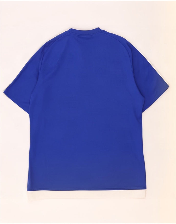 Adidas muška Climalite majica kratkih rukava Medium Blue Colourblock Poliester