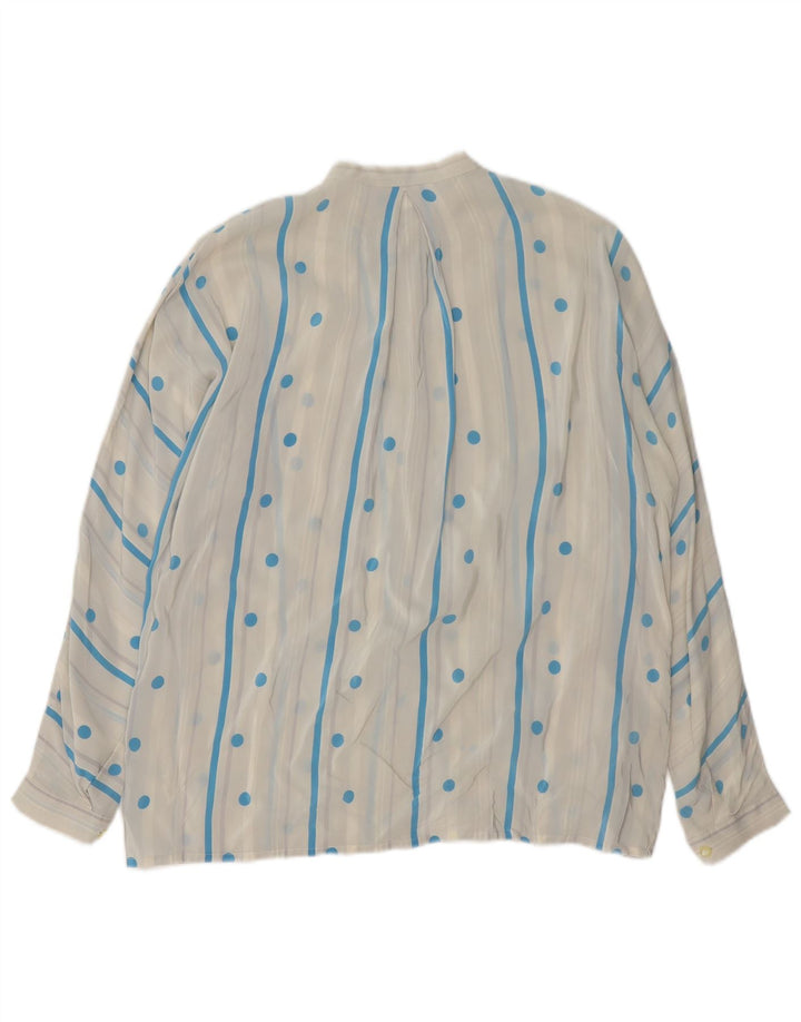 Vintage ženska košulja bluza UK 16 velike bijele točkice