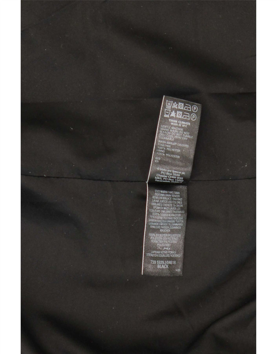 Marks & Spencer ženski sako jakna UK 12 srednji crni poliester