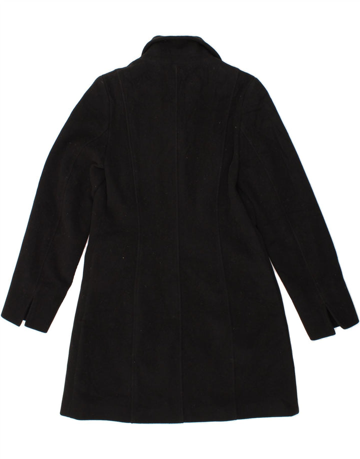 MOTIVI Womens Overcoat UK 16 Large Black Virgin Wool Vintage MOTIVI and Second-Hand MOTIVI from Messina Hembry 