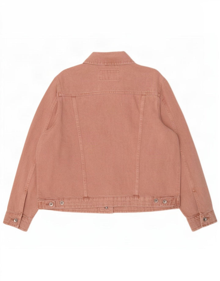 Marks & Spencer ženska traper jakna UK 16 Large Pink Cotton