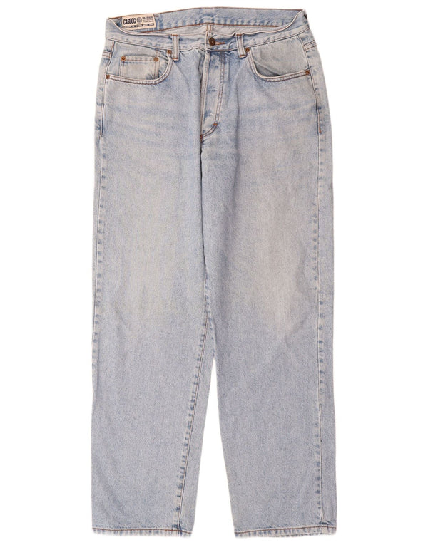 Casucci muške traperice visokog struka IT 52 XL W34 L32 plavi pamuk