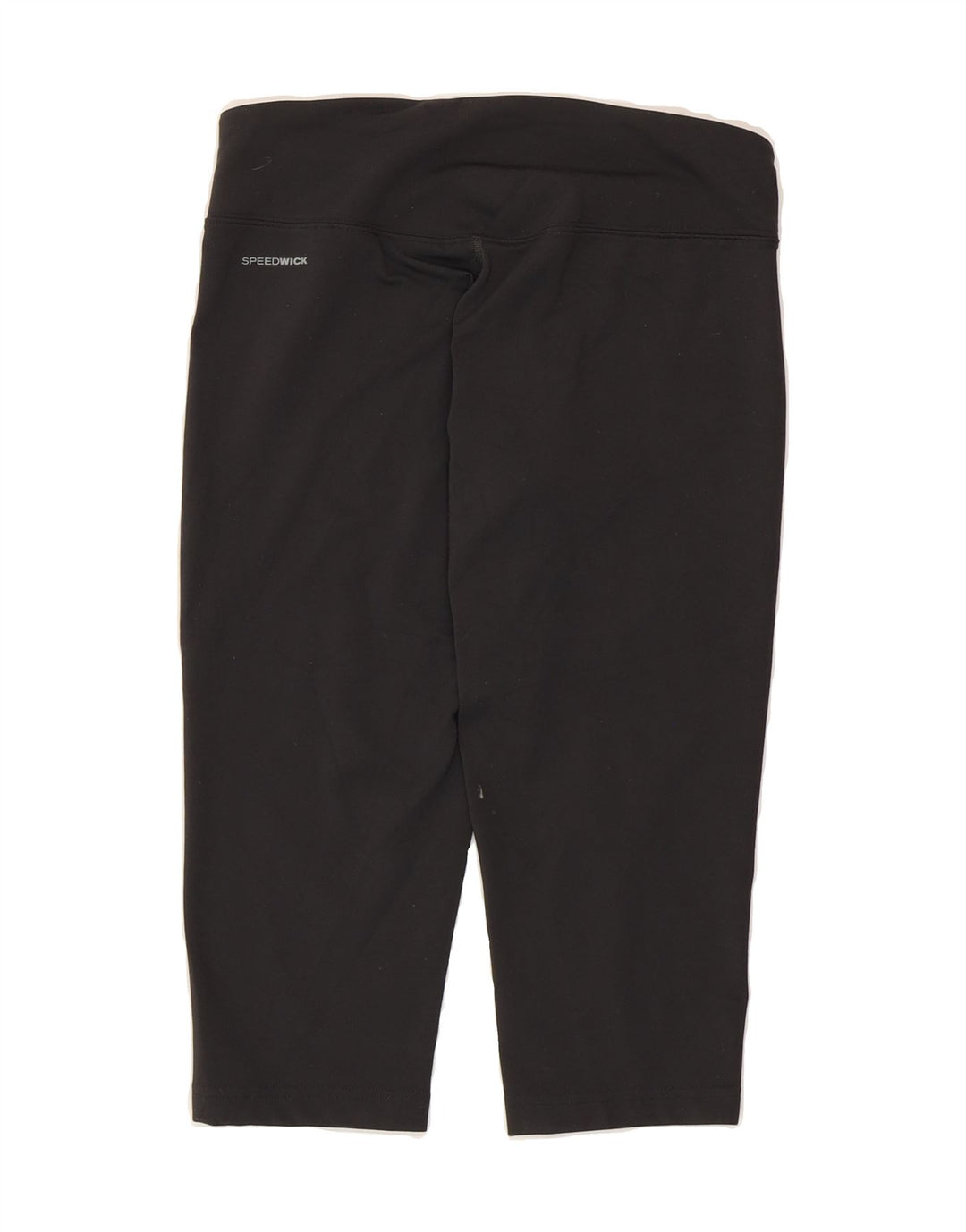 REEBOK Womens Graphic Capri Leggings UK 10 Small Black Vintage Reebok and Second-Hand Reebok from Messina Hembry 