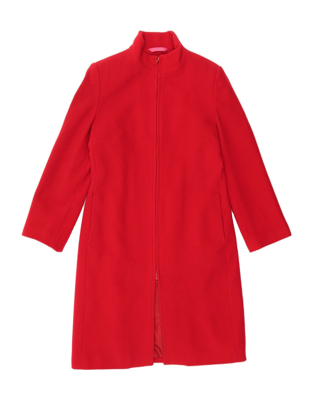 VINTAGE Womens Overcoat UK 12 Medium  Red Wool Vintage Vintage and Second-Hand Vintage from Messina Hembry 