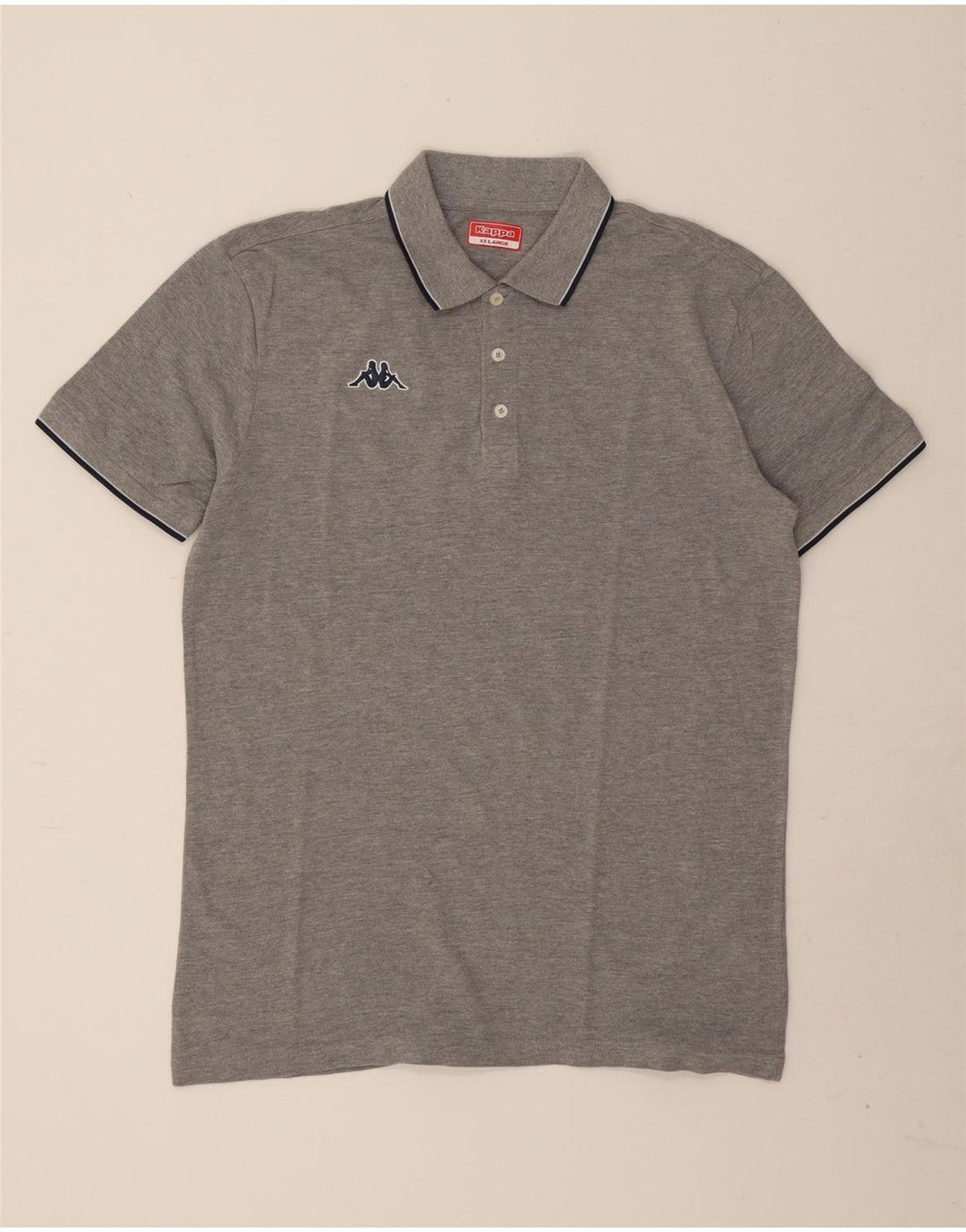 Kappa muška polo majica 2XL sivi flekasti pamuk