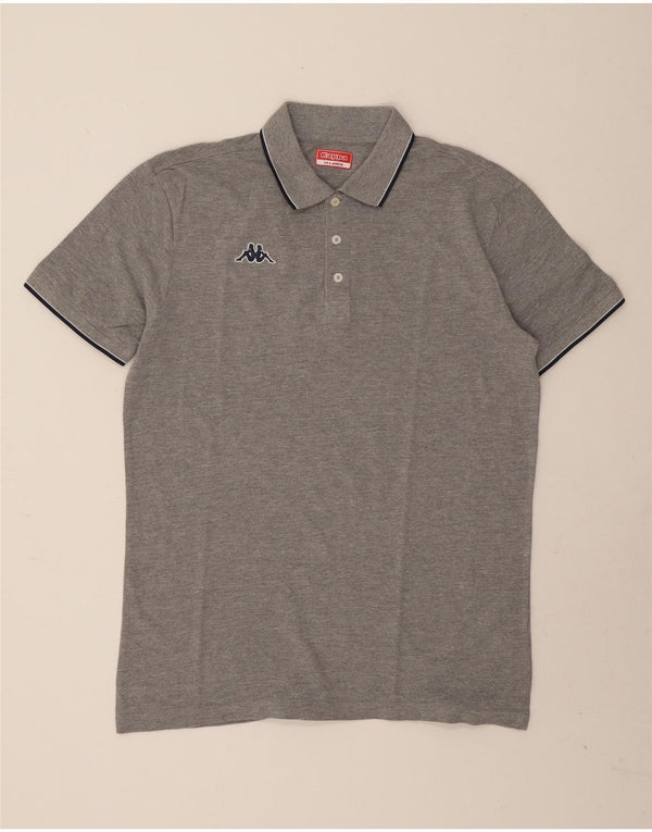 Kappa Mens Polo Shirt 2XL Grey Flecked Cotton