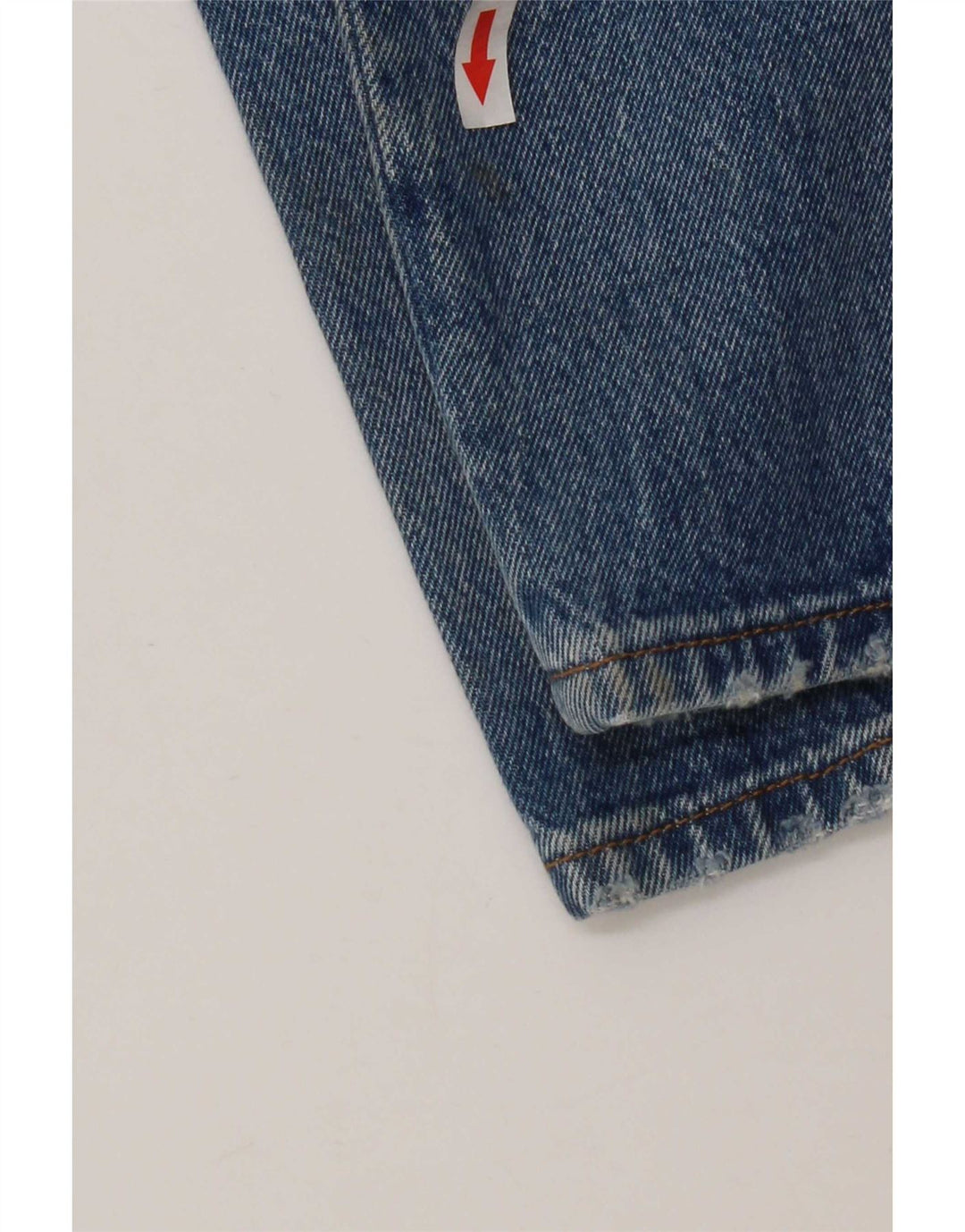 Levi's ženske 501 ravne traperice s oštećenjem W28 L32, plavi pamuk