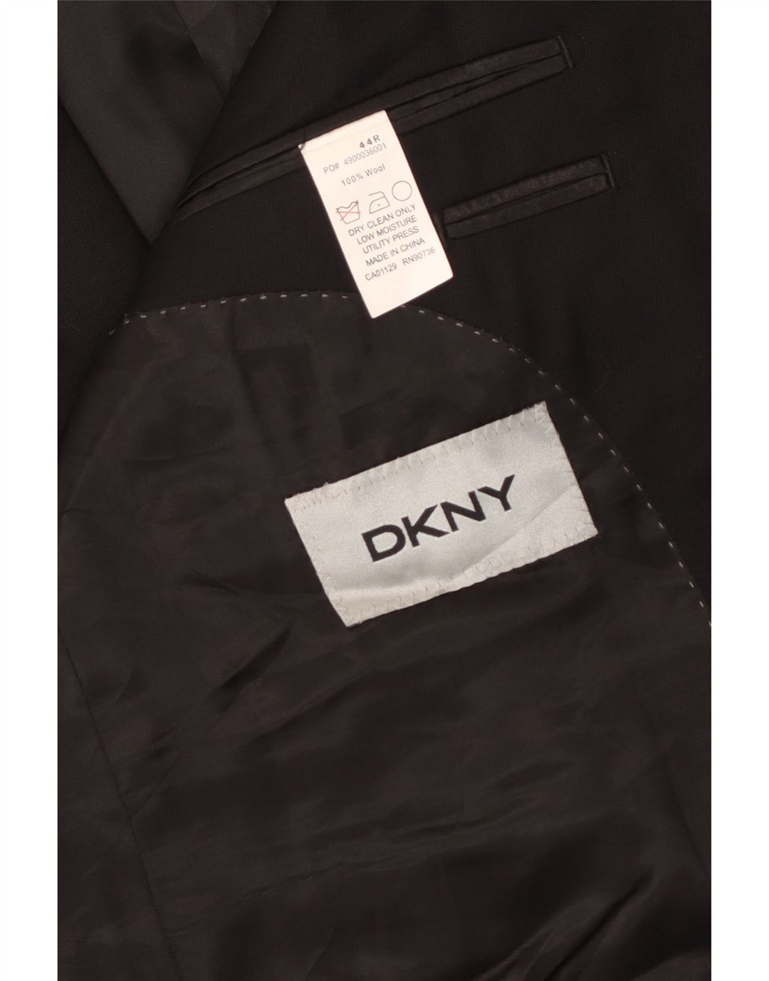 Dkny muška jakna sa 2 gumba UK 44 2XL crna vuna