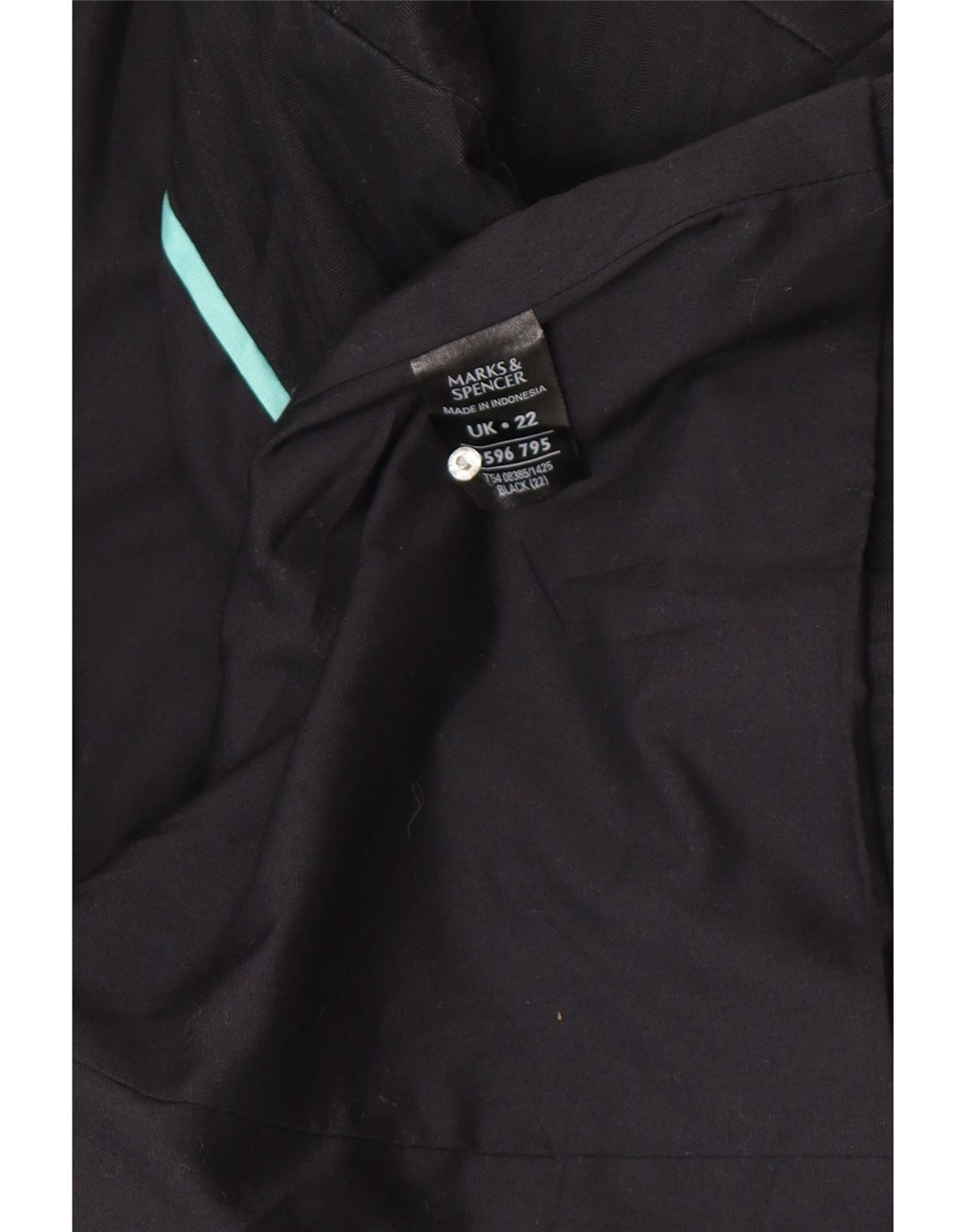 Marks & Spencer muška jakna sa 2 gumba UK 22 3XL crni pamuk