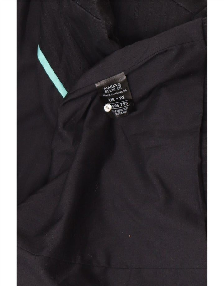 Marks & Spencer muška jakna sa 2 gumba UK 22 3XL crni pamuk