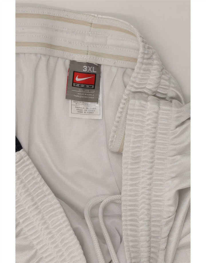 Nike muške sportske kratke hlače 3XL bijeli poliester u boji
