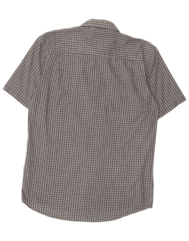Pierre Cardin muška majica kratkih rukava standardnog kroja Mala siva gingham majica