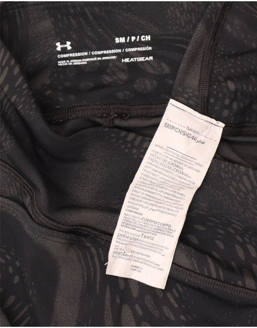 Under Armour Ženske kompresijske Capri tajice UK 10 Male crne geometrijske