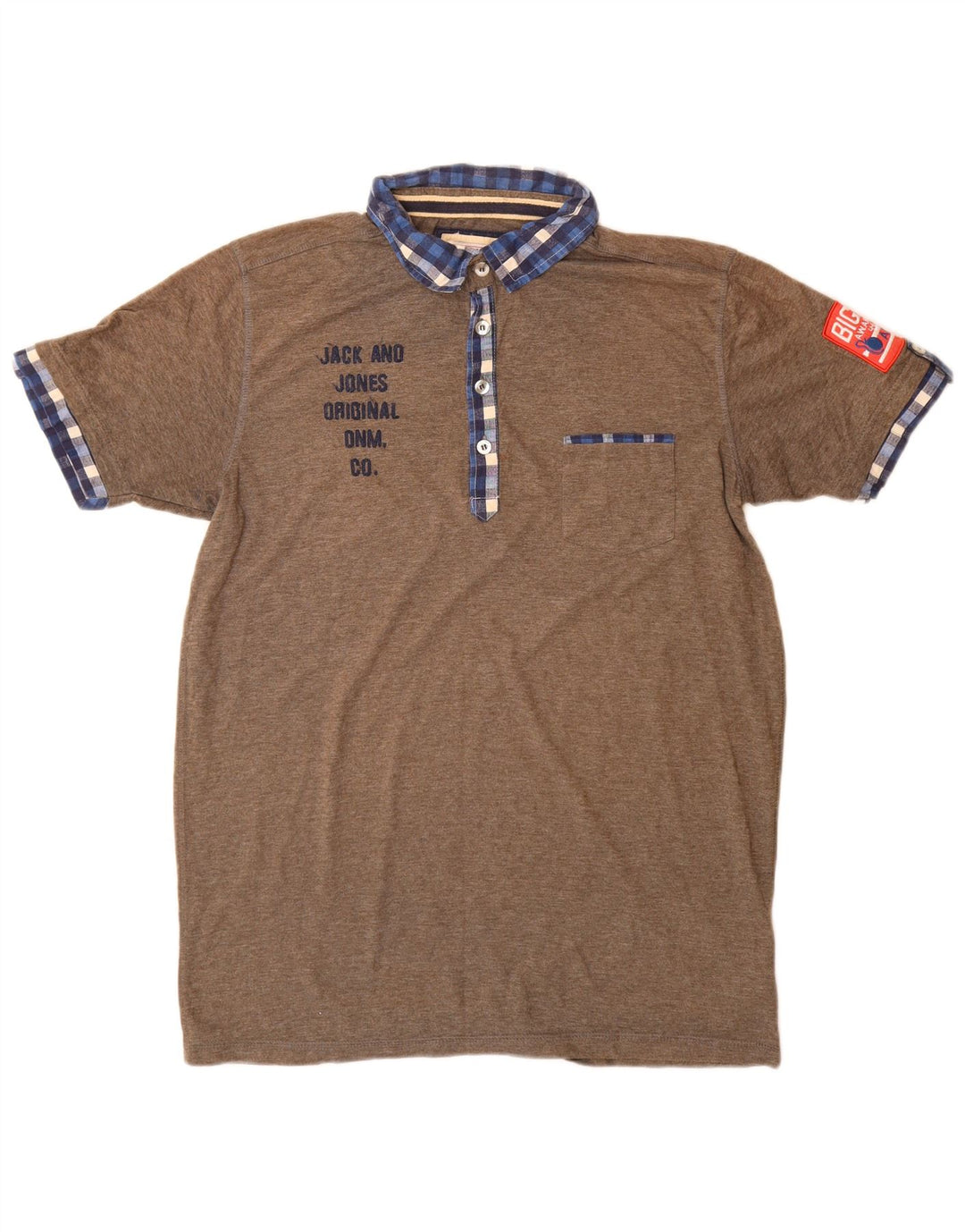 Jack & Jones muška grafička polo majica XL smeđi poliester