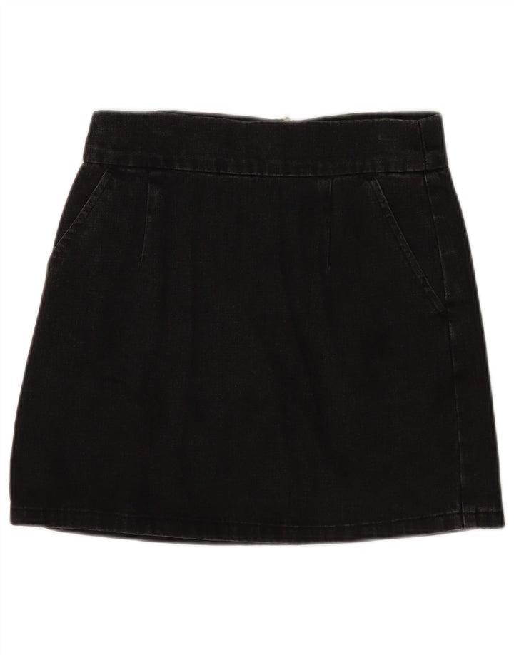 Topshop ženska mini traper suknja W28 Srednje crni pamuk