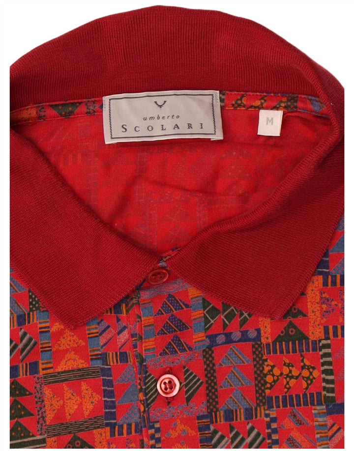 Scolari muška polo majica srednje crvene geometrije