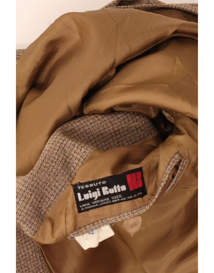 Luigi Botto Muška jakna s dvostrukim kopčanjem IT 50 Large Brown Wool