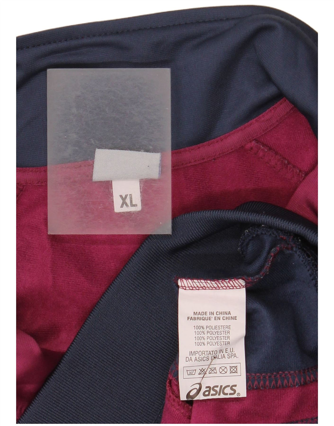 Asics ženska gornja jakna za trenirku UK 18 XL bordo poliester u boji