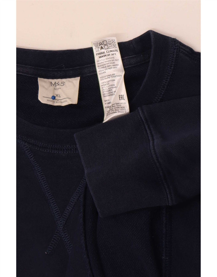 Marks & Spencer muški džemper XL tamnoplavi pamuk
