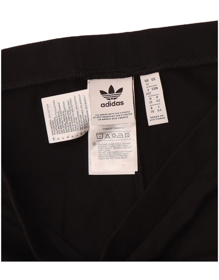 Adidas ženske tajice UK 12 Srednje crni pamuk