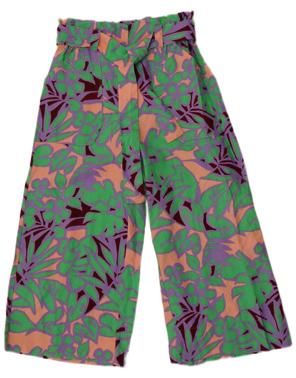 Max & Co. Ženske kapri hlače širokih nogavica W30 L22 Raznobojni cvjetni