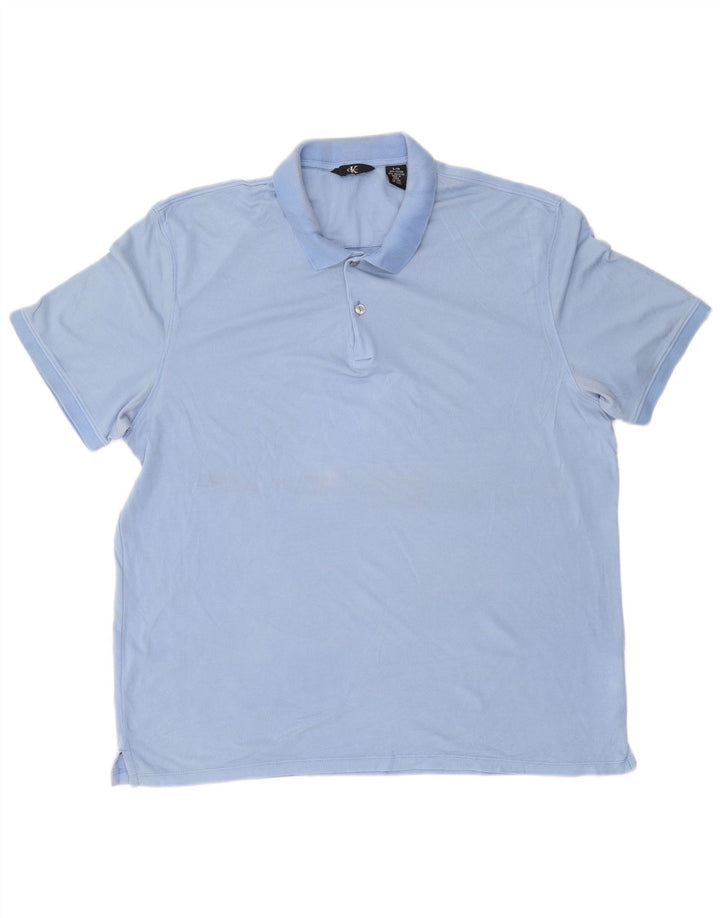 CALVIN KLEIN Muška polo majica Large Blue Pamuk