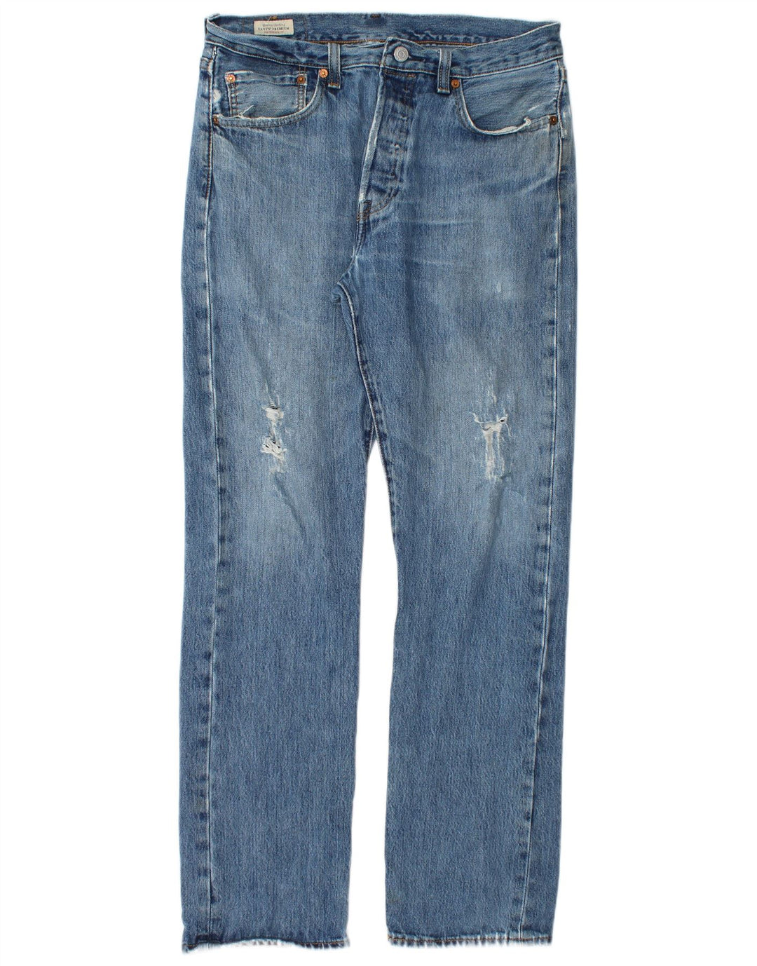 Levi's muške 501 ravne traperice W32 L32 plavi pamuk