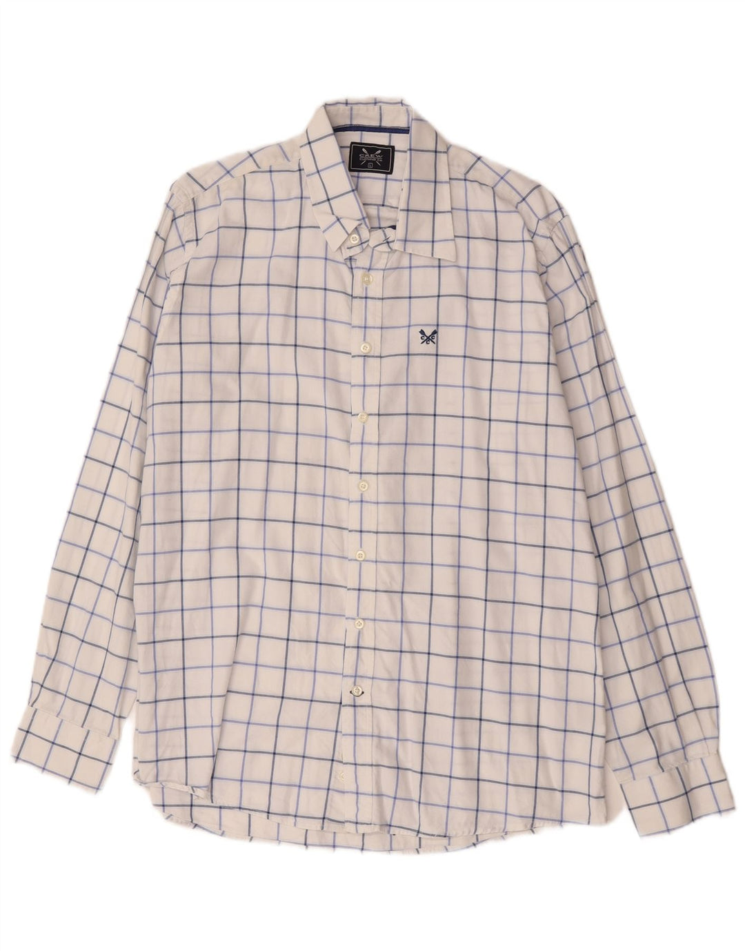 Crew Clothing Muška košulja Velika bijela karirana pamuk