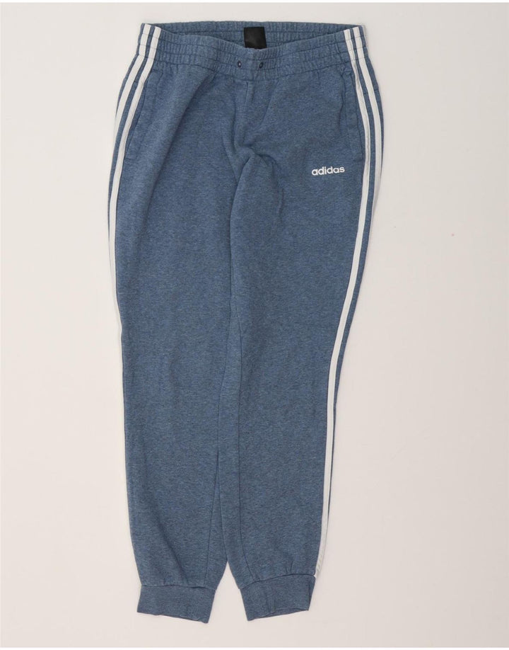 ADIDAS Ženska trenirka Hlače Joggers UK 12/14 Srednje plavi pamuk