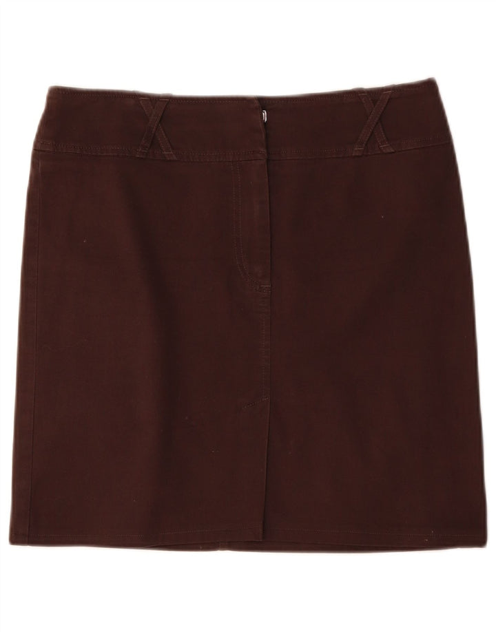 Vintage ženska mini suknja IT 42 srednje W32 smeđa