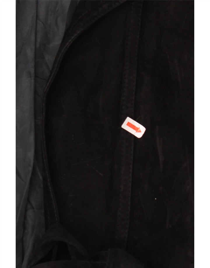 VINTAGE Ženska antilop jakna UK 14 Velika crna