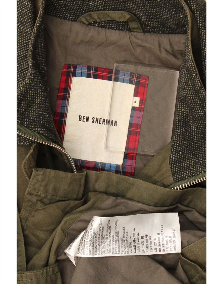 Ben Sherman muška jakna od voštanog pamuka UK 38, srednji kaki pamuk