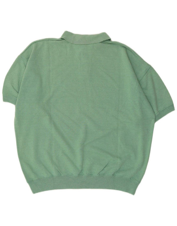 Champion muška majica s polo izrezom kratkih rukava 2XL tirkizni pamuk