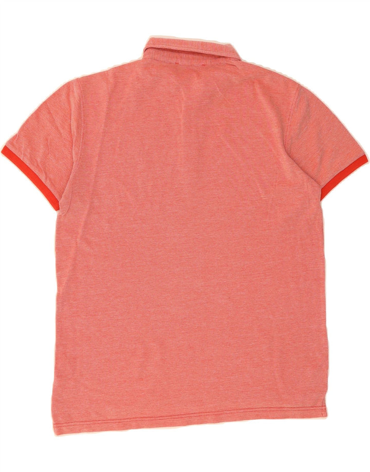 TRUSSARDI Mens Polo Shirt Medium Red Flecked Cotton Vintage Trussardi and Second-Hand Trussardi from Messina Hembry 