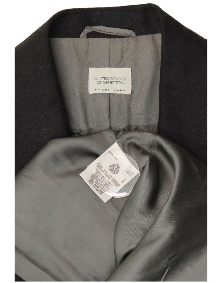 BENETTON Ženska jakna sa 2 gumba IT 42 Srednje crna nova vuna